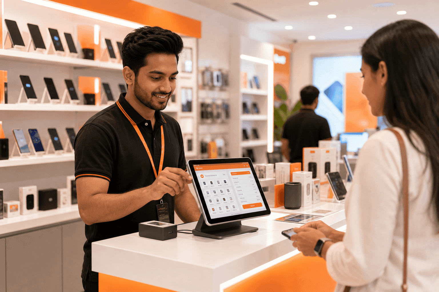 Sellmate POS in a gadget retail store